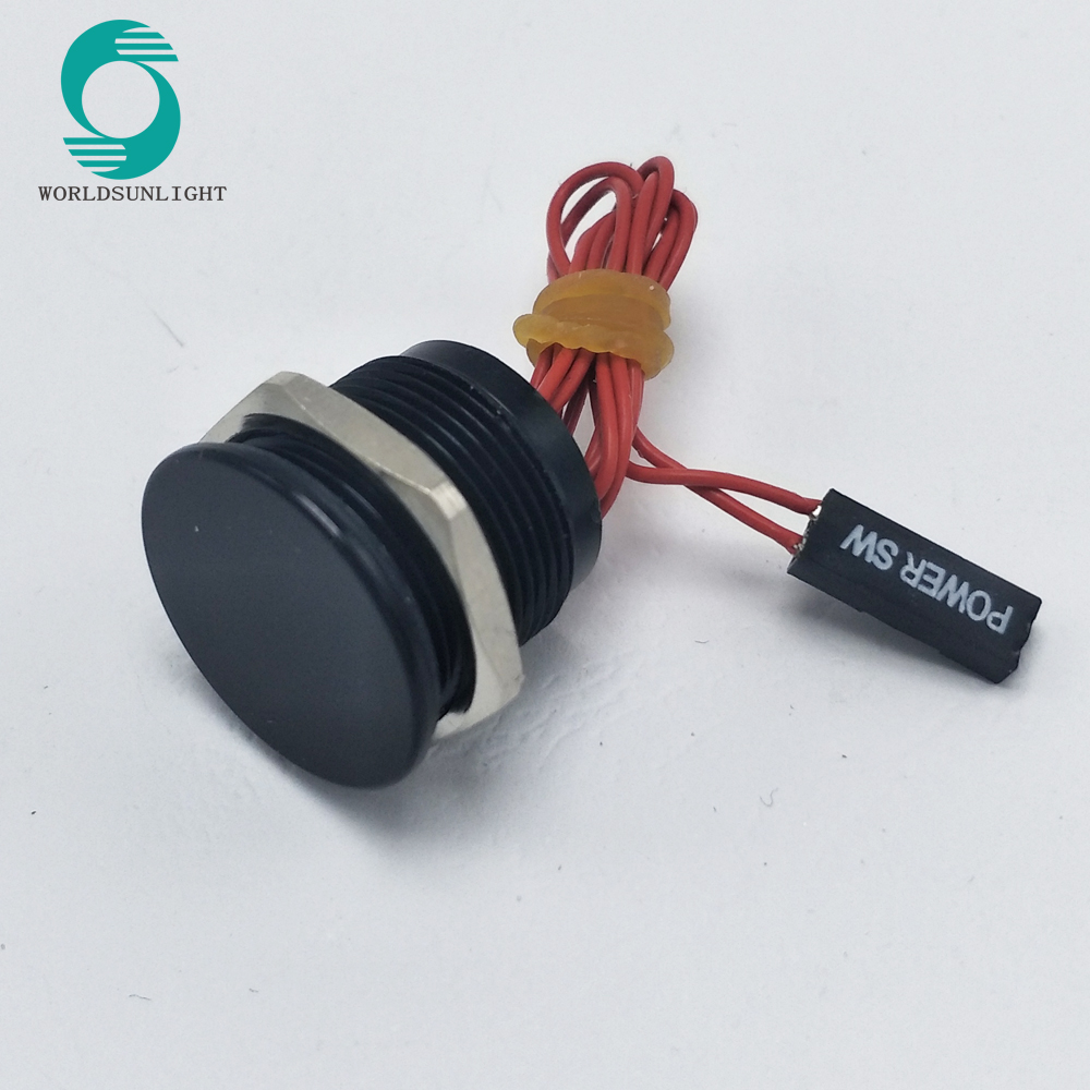 Professional 19mm black Latching piezo switches