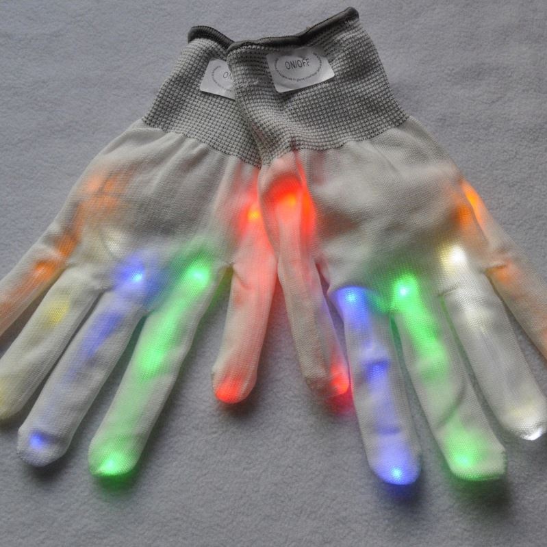 promotional led flashing gloves novelty led light gloves for Halloween