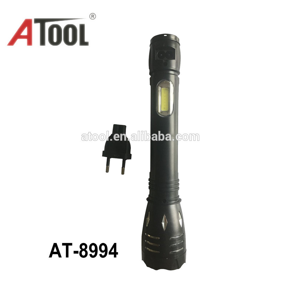 Wholesale high quality led torch flashlight rechargeable lamp