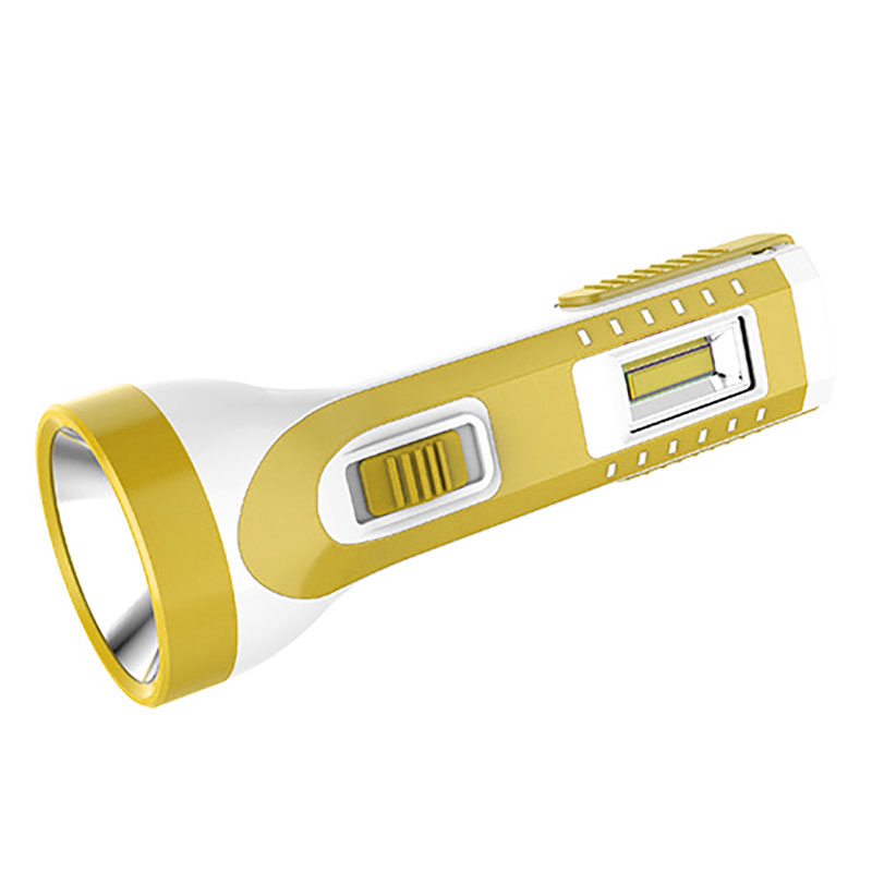 USB rechargeable  solar  cob flashlight for home