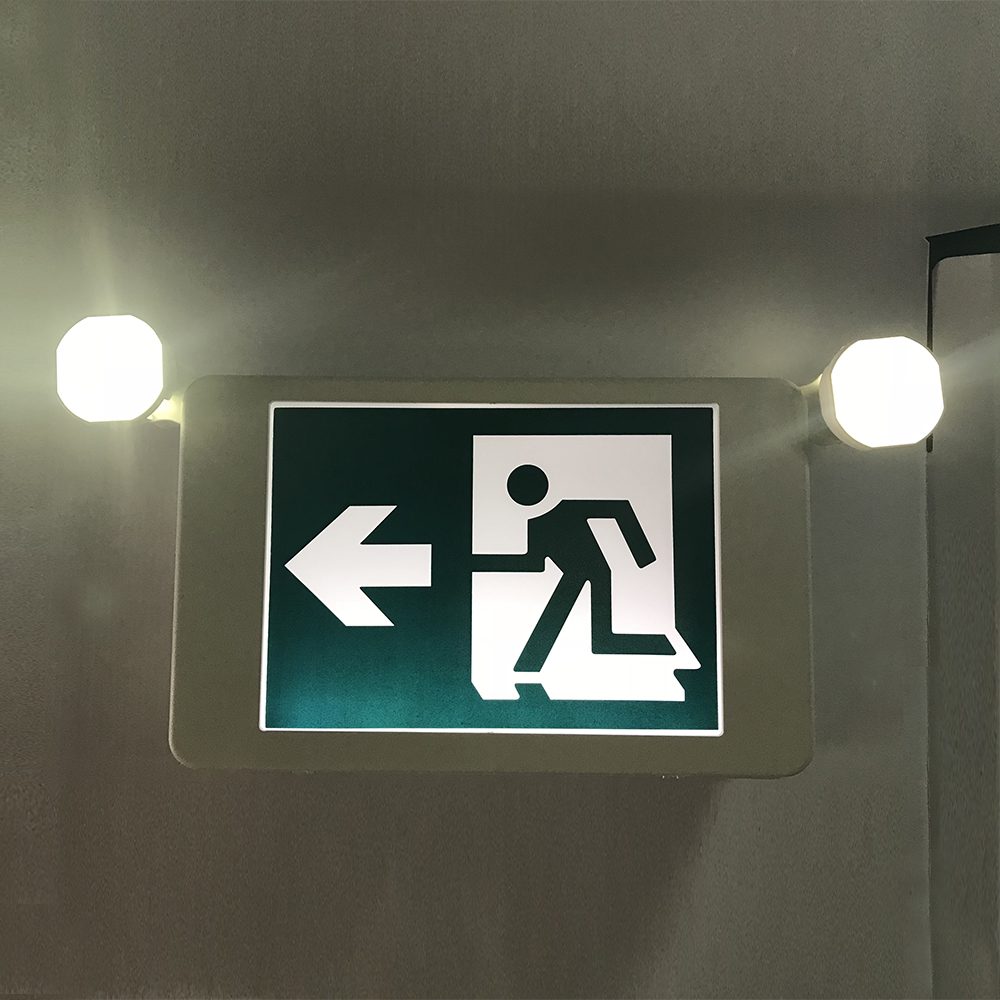 Canada maket hanging type exit light running man led emergency exit sign safety emergency light