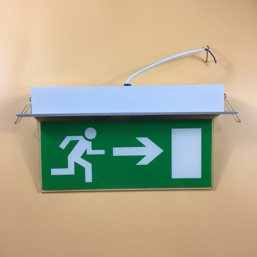 Wall mounted safety emergency exit light sign led