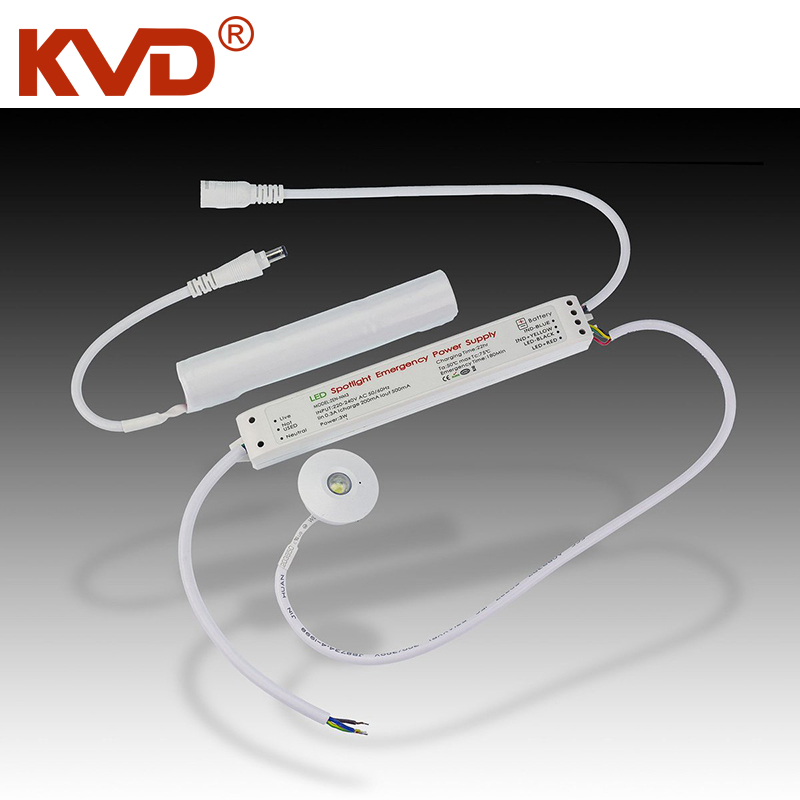 KVD 3W single battery operated mini LED lights exit emergency LED lights Non-maintained Ip40 3hours