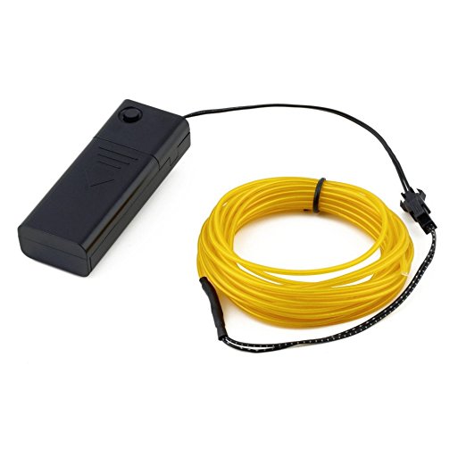 EL Wire Super Bright Portable Kits with AA Battery Inverter for Halloween Christmas Party Decoration