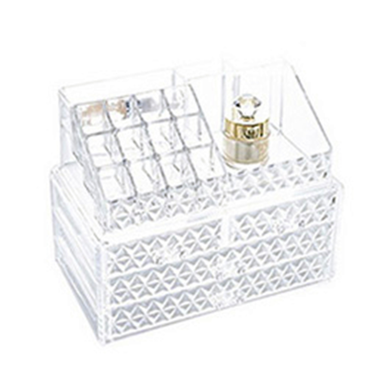 Latest Style Transparent Plastic Home Drawer Desk Desktop Storage Box Organizer Clear Acrylic Organizer Storage