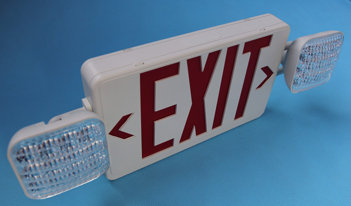 New design battery backup rechargeable emergency exit sign box double sided emergency exit light