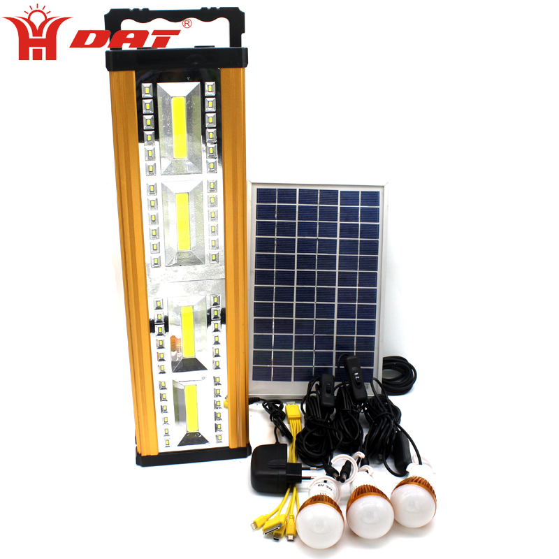AT-8329 Aluminum alloy COB new model solar system for charging mobile phone