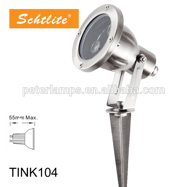 TINK 220V 12V outdoor GU10 MR16 stainless steel IP67 Spike Spot light