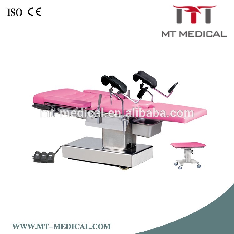 Clinic equipment hydraulic gynecological operation table manual devery bed hydraulic operating table