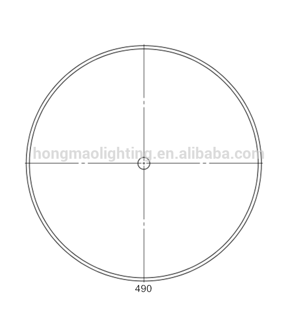 Transparent 490 mm convex lens 19'' PC reflector lens cover with transparent color and line cone shape