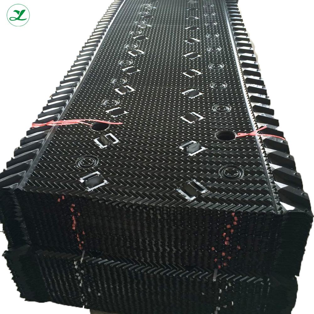 PP PVC 915mm width black  cross flow with drift eliminator cooling tower fill