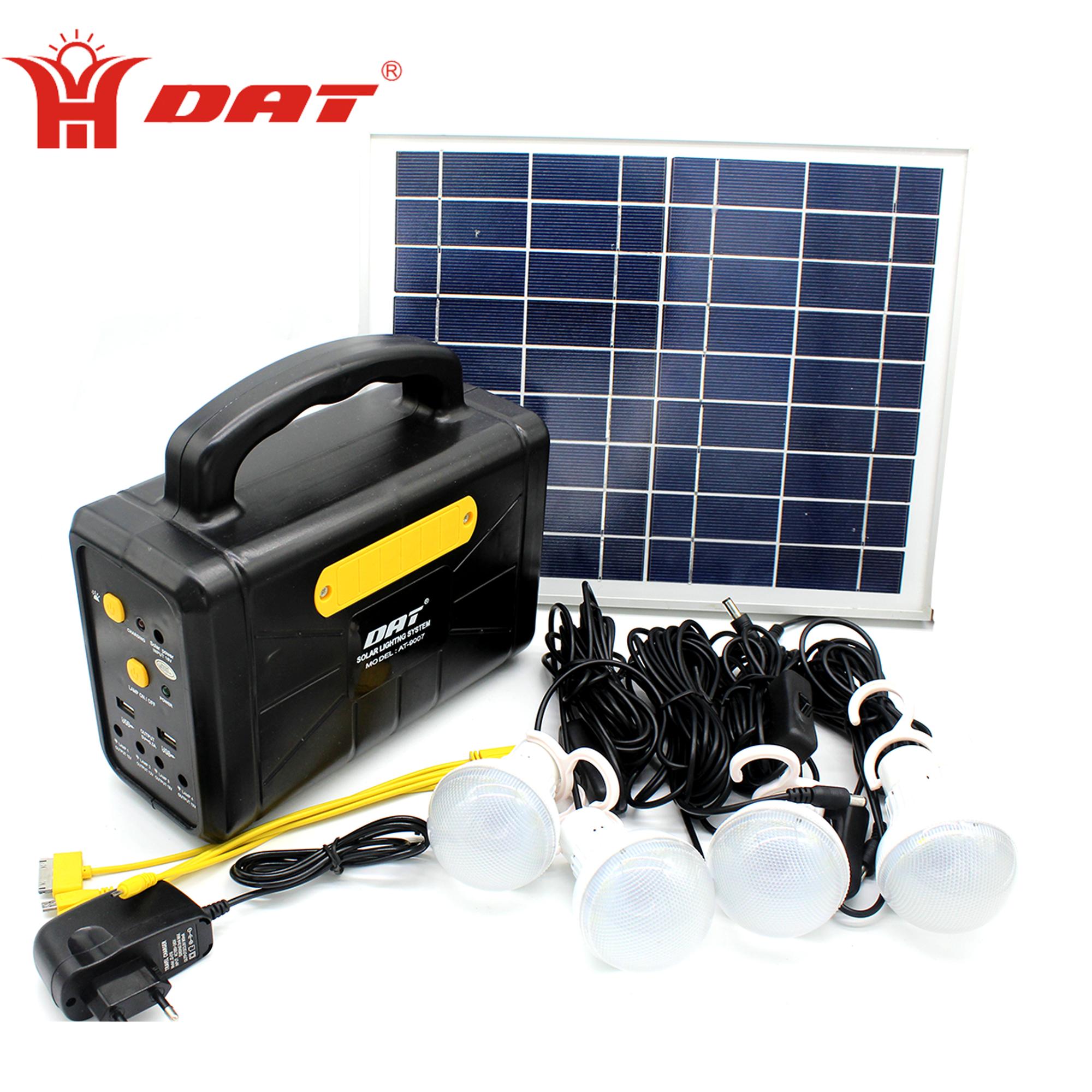 12v solar energy kits AT-9007 with inverter emergency led light