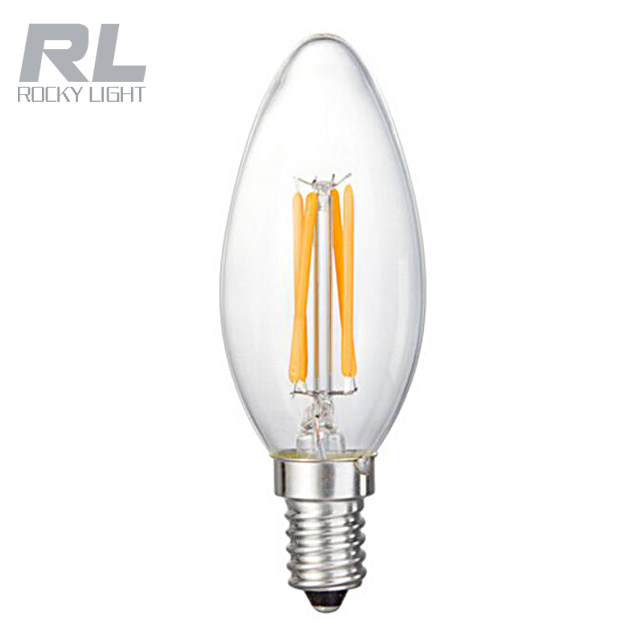 LED filament light 2W 4W 185-265V G45/A60 LED glass filament bulb