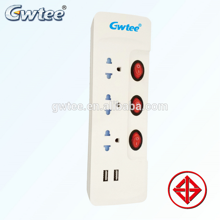 Professional ABS or PC and pure copper electric portable power sockets