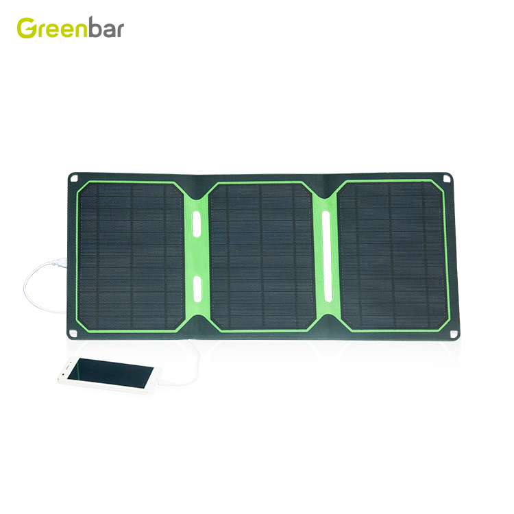 Greenbar wholesale 18 W sunpower mini solar panel outdoor portable waterproof folding camping solar panel cell