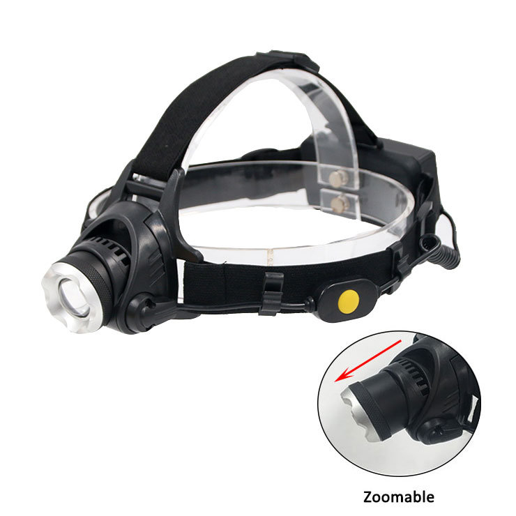 Zoomable Waterproof LED Head Torch Powerful LED  Flashlight Headlamp