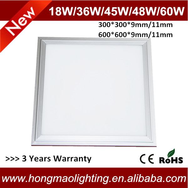 CE ROHS 30x30 30x60 30x120cm Square LED Panel Light 60*60 lcd panel led backlight