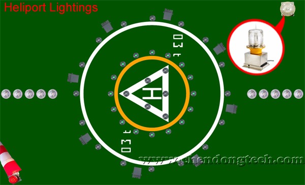 Heliport helipad lighting manufacturers 6.6A AC230V AC220V Xenon airport beacon light