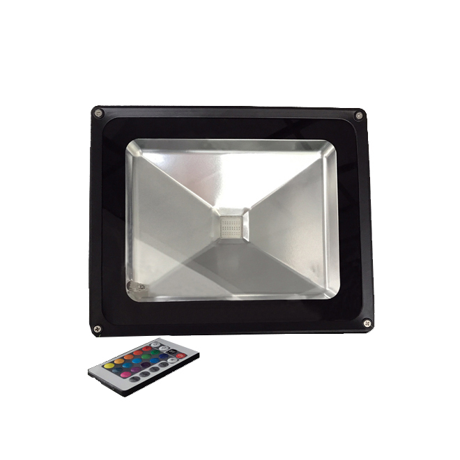 Remote control 50w rgb led flood light