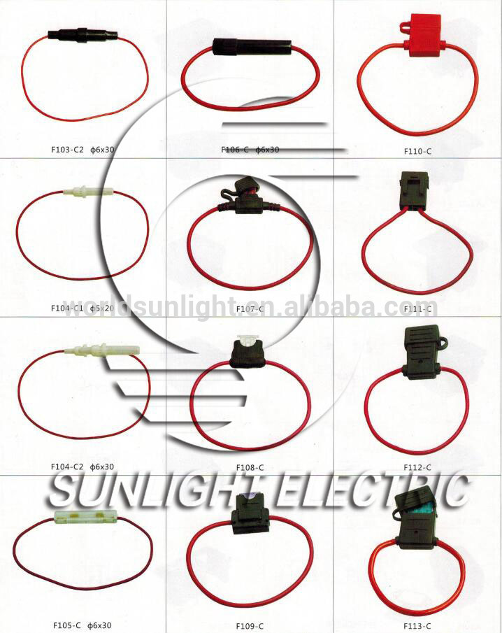 F110-C Auto Medium Inline Plastic Fuseholder Blade Car Fuse holder