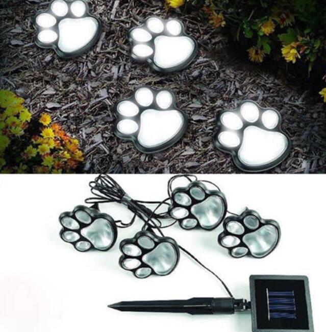 New style 4 Solar  Garden Outdoors Lantern LED Path Decorative Lighting Lamp