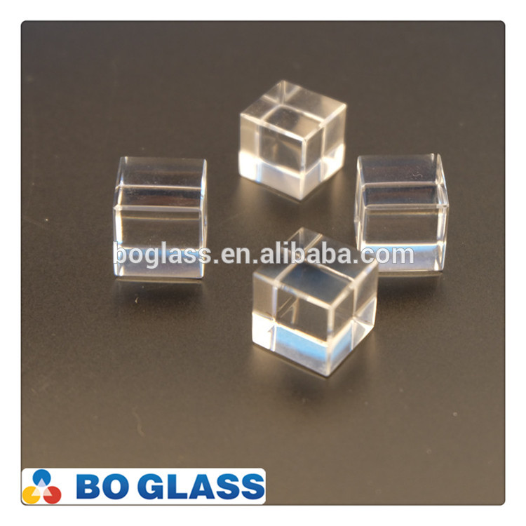 Decorative blank glass cube in bulk sale