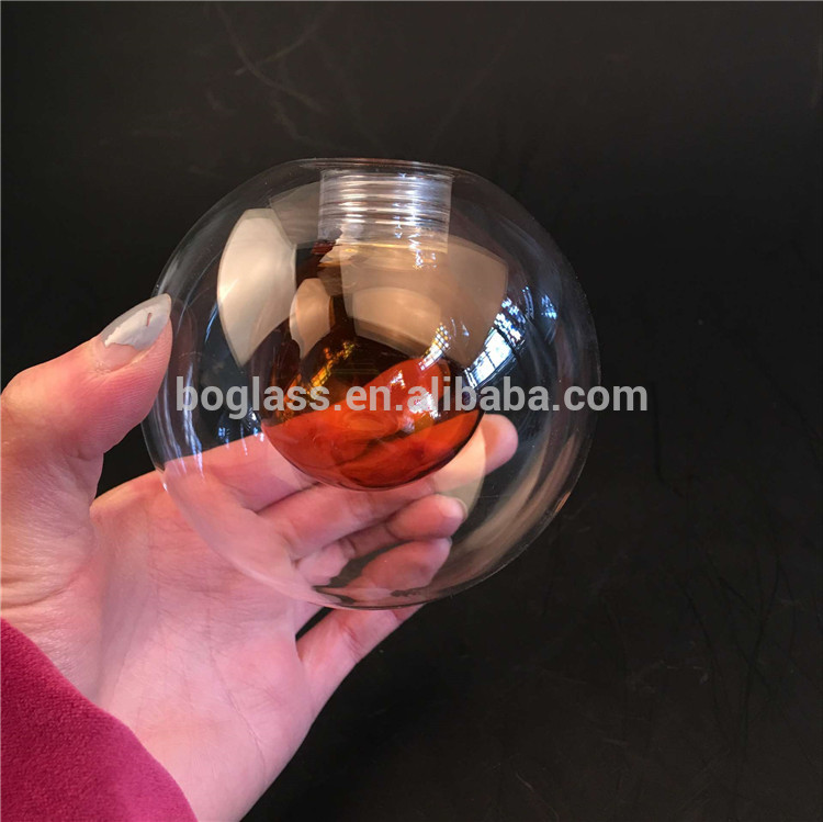 amber glass ball lampshade, glass ball lighting covers