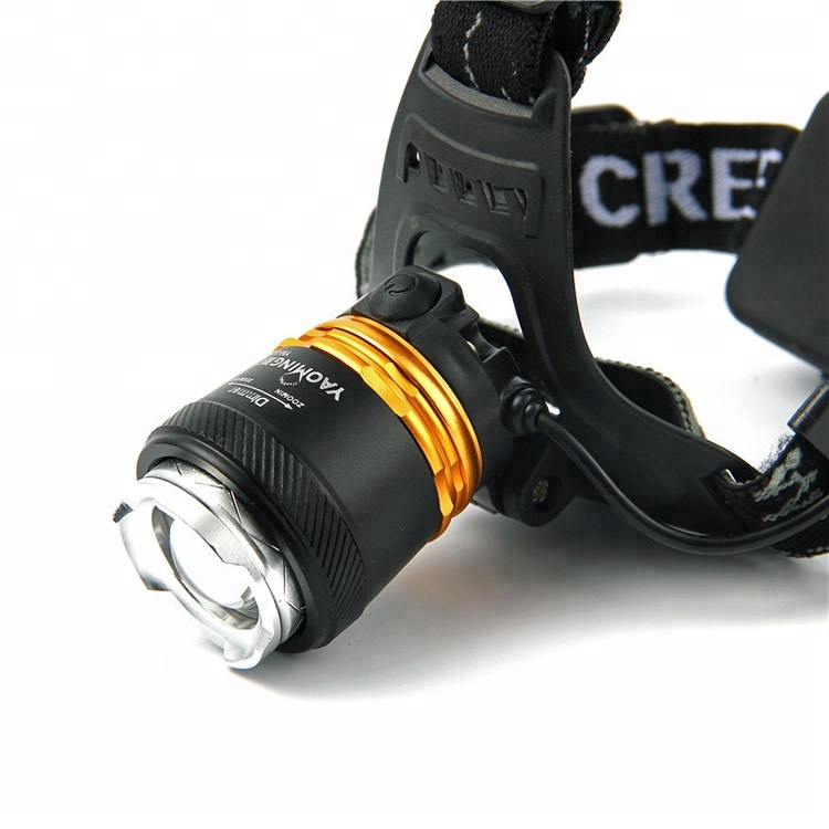 Hot selling classical rechargeable led headlamp T6 high power led headlamp