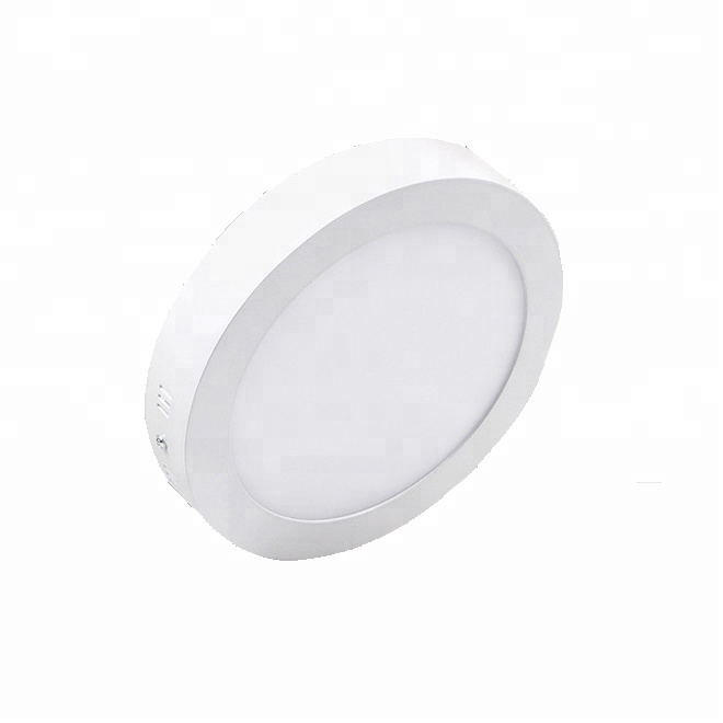 18 watt surface mounted small round fire rated max lumens led panel light with aluminum frame for kitchen