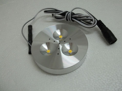 Dimmable LED puck light 3x2W 4x2W DC12V/AC110V/220V Ultra thin Round LED Under Cabinet Spotlight Black/White/Sliver Ceiling Lamp