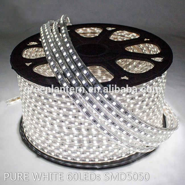 AC 220V/110V SMD 5050 LED strip light 60leds/m 100m/roll