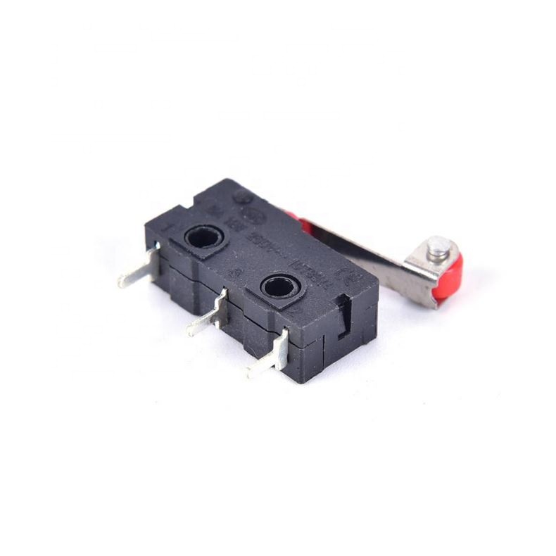 Mini 3-Pin Tact Switch KW12-3 5A 250V Round Handle Clock Microswitch Micro roller switches