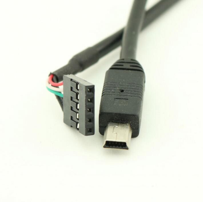 30cm Cheap Mini USB 5 Pin Male to Dupont 5 Pin Female Header PCB Motherboard Adapter Cable