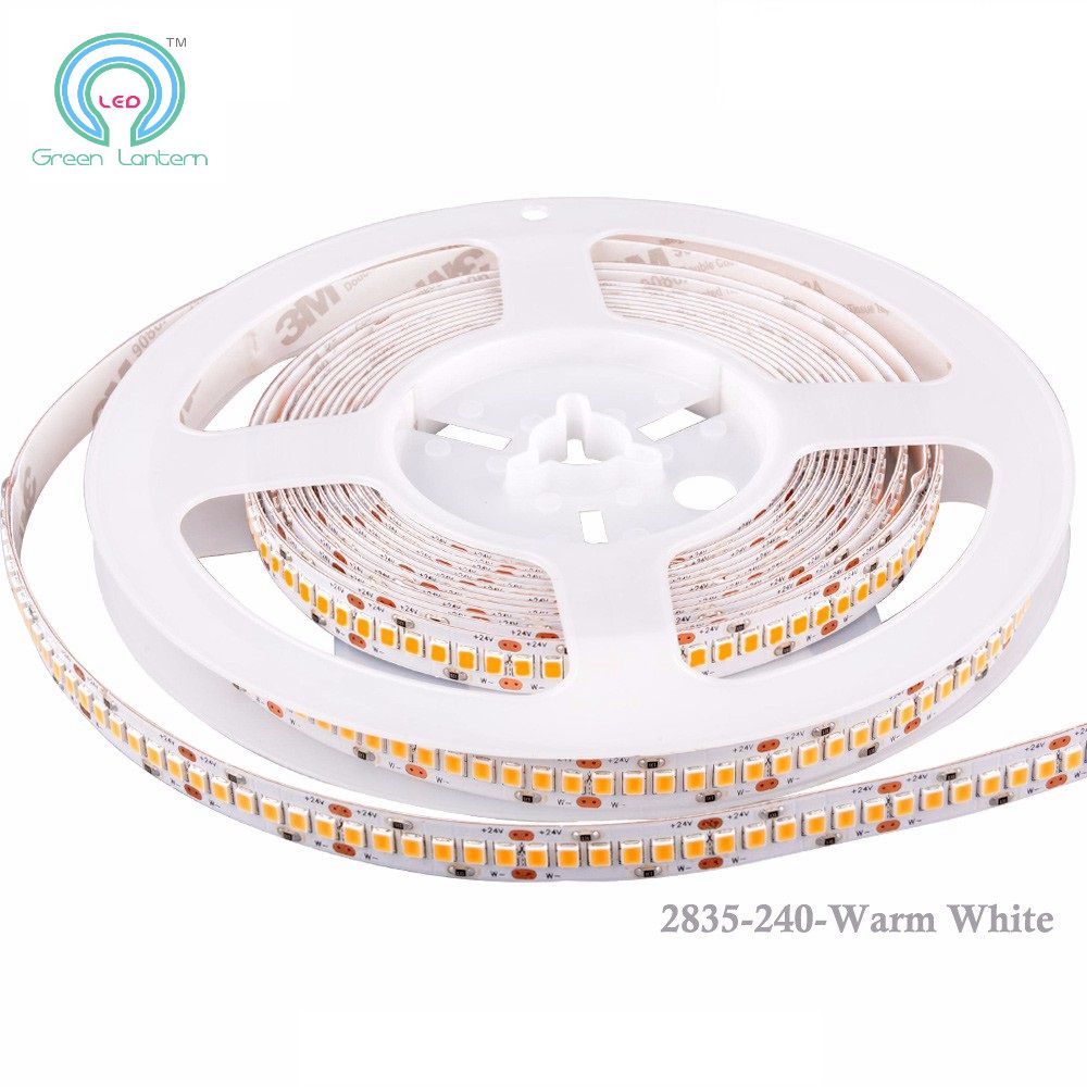 Factory price CE Rohs Listed DC 12V 24V Warm White High Lumen SMD 2835 Led Strip Light