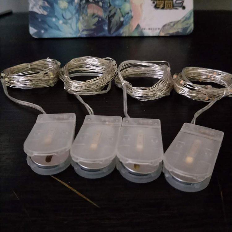 Battery Powered 10 20 Led Fairy String Light 1M 2M 4M Silver Copper Wire Mini Lamp Led Christmas Party Lights String