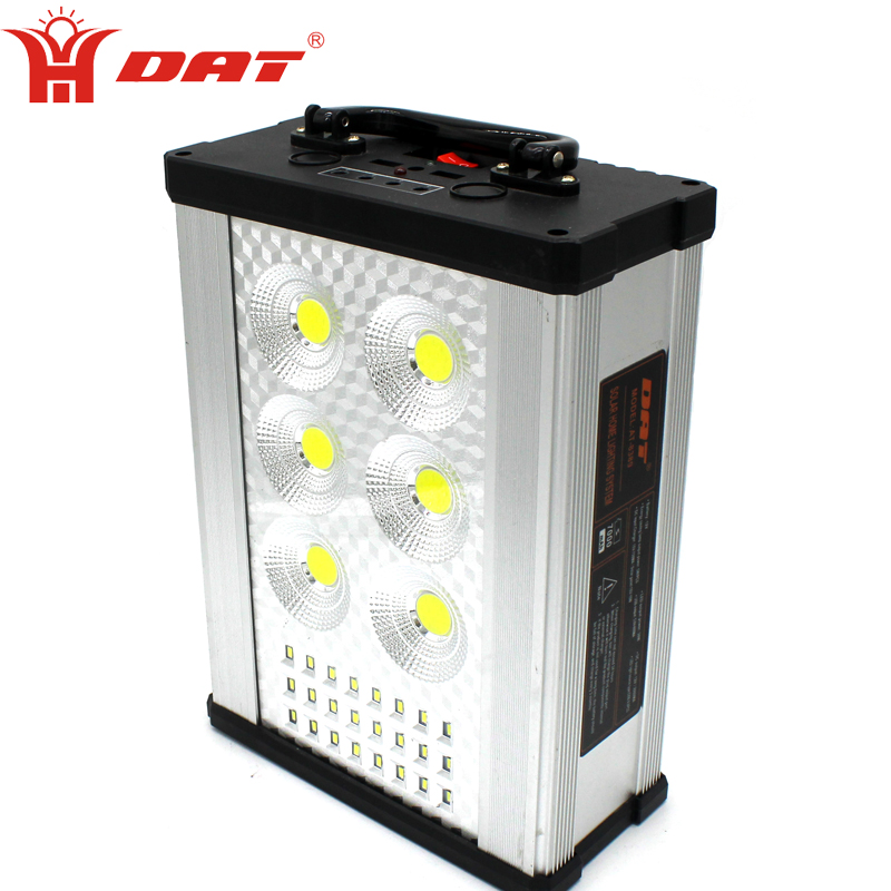 Factory Direct Sale Aluminium Alloy High-power 30W COB Portable Solar Light Kit