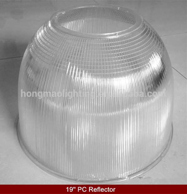 12'' 16'' 19'' high bay pc reflector 478 mm high bay lampshade 45 degree 60 degree pc diffuser