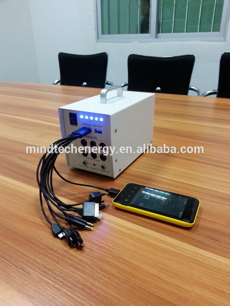 villa lighting 20w solar energy system for charging mobile phone