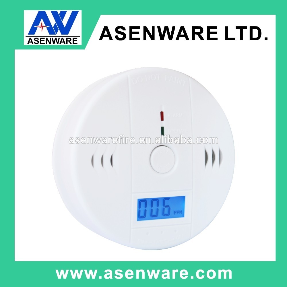 Asenware brand carbon monoxide alarm for life safety