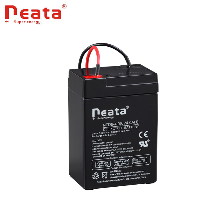 deep cycle lead acid battery 6v4ah for electrical tool