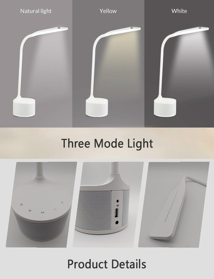 LED Touch Dimming Control USB Charging Port Desk Lamp