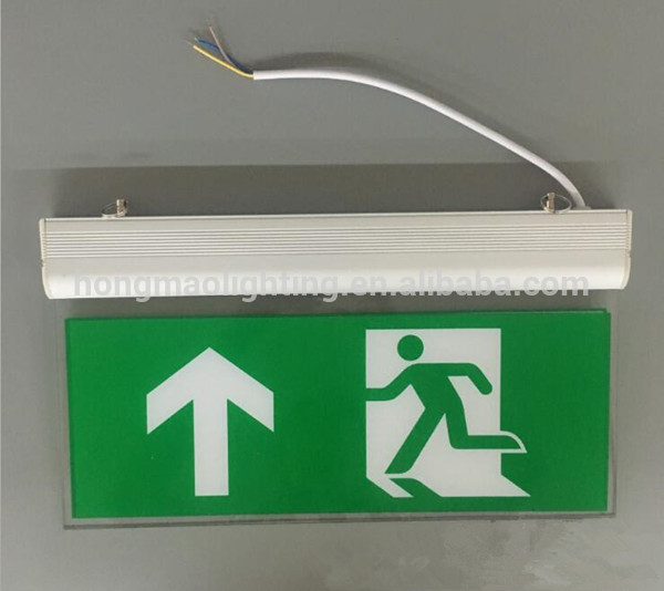 Shenzhen Hongmao acrylic emergency exit sign board CE ROHS approval