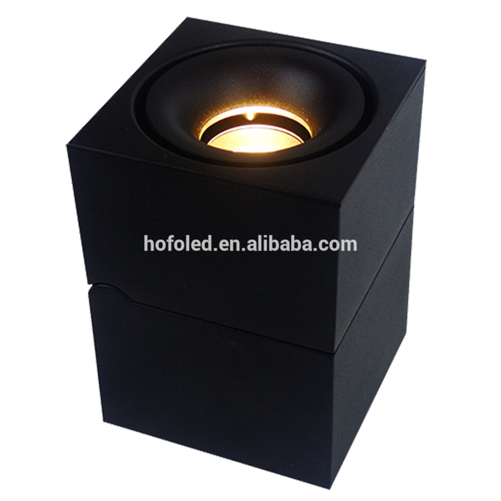 Black Cube adjustable 7W dimmable COB led downlight