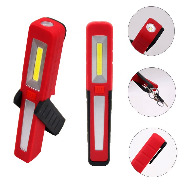 Promotional Emergency Torch Lamp Pen Flashlight Hand Held Lightweight COB LED Work Light