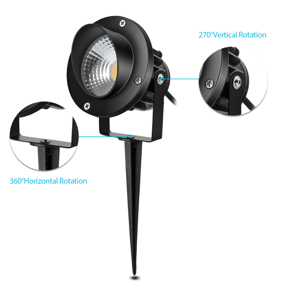 High power 24V 10W LED Garden Spotlight with Spike waterproof IP67 garden light