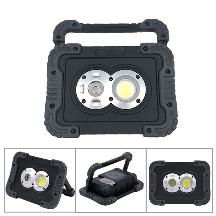 Outdoor Rechargeable Adjustable 10W LED Flood Light COB Work Light