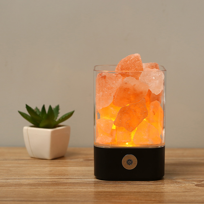 Hot Sale Coloful Lights Table USB LED Himalaya Rock Crystal Salt Lamp