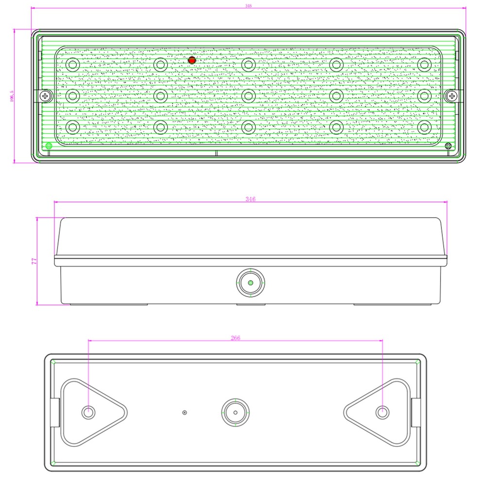 110-240V Battery Operated rechargeable IP65 LED Emergency Bulkhead