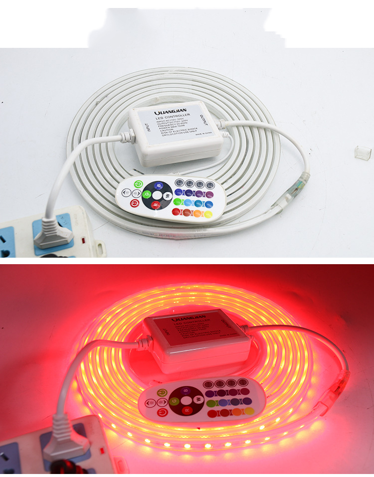 Led strip light High voltage RGB5050 waterproof high brightness 60leds/m 8mm