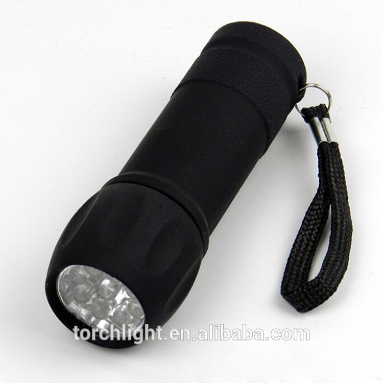 9 leds gift mini flashlight ABS Portable Pocket Camping Flash Light Torch Lamp